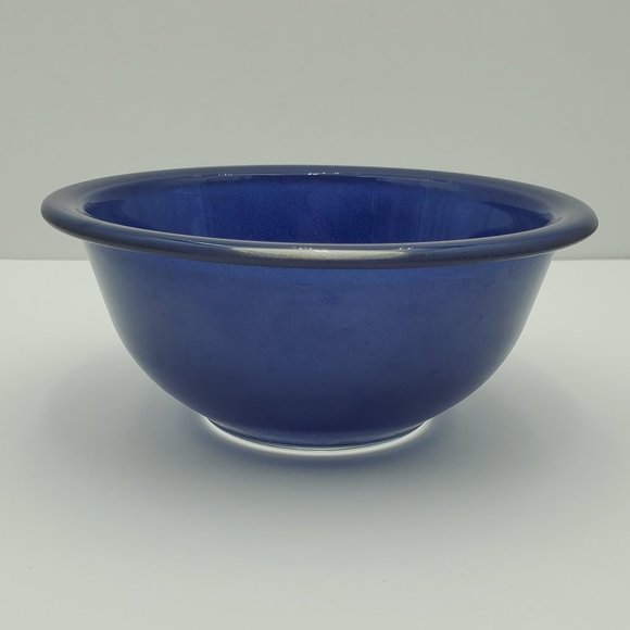 Pyrex Dark Blue Clear Glass Bottom Mixing Nesting Serving Bowl 322 1 Quart Bowl - Picture 6 of 8